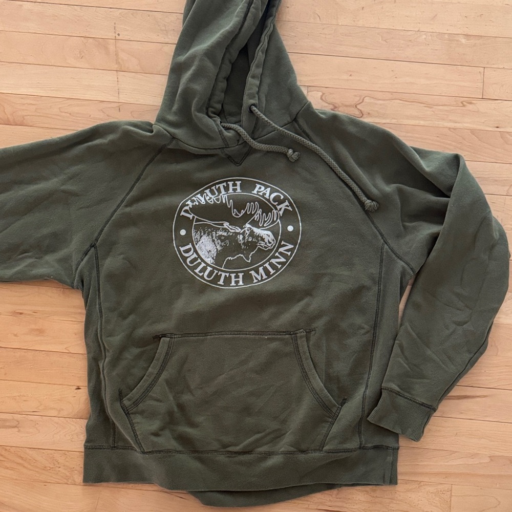 Olive Green Large Hoodie - Duluth Pack